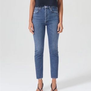 AGOLDE Riley High Rise Straight Crop-25